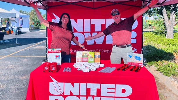 united power booth at community event