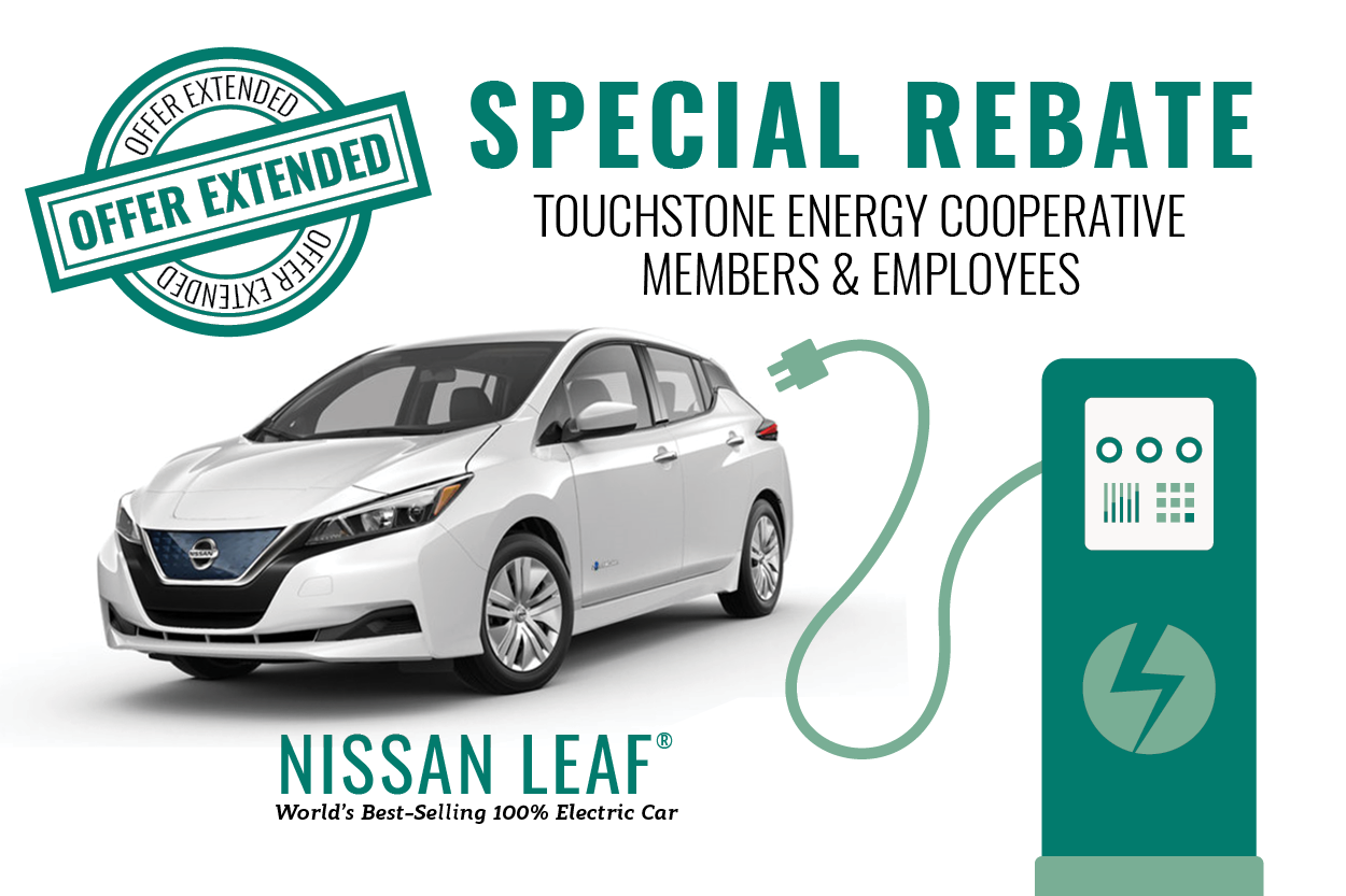Special Member Rebate a NEW Nissan Leaf United Power